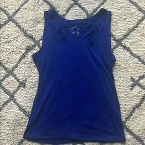 INC International Concepts Blue Fitted Sleeveless Tank Top